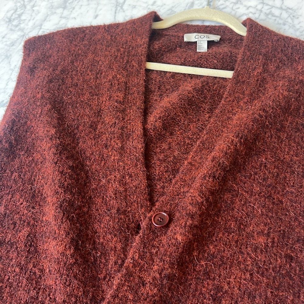 Cos sweater vest burgundy color size XS - Picture 4 of 4